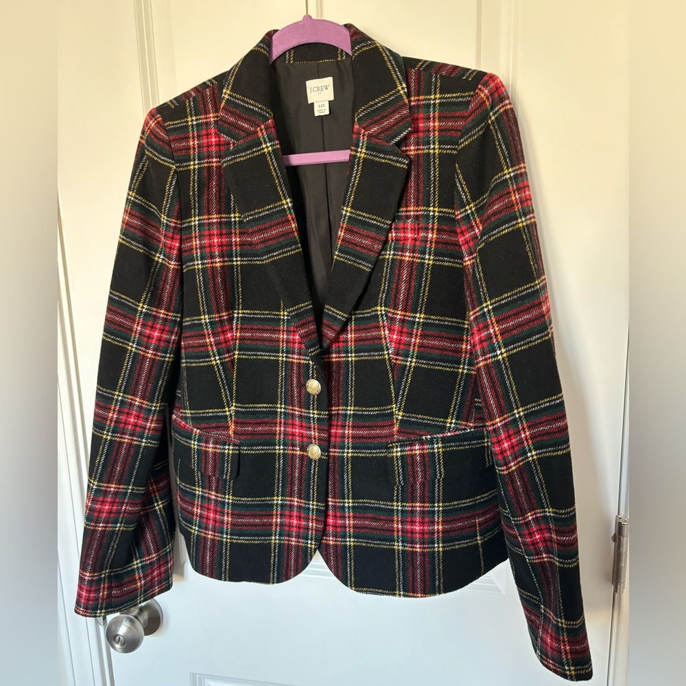 Women's Plaid Blazer Jacket